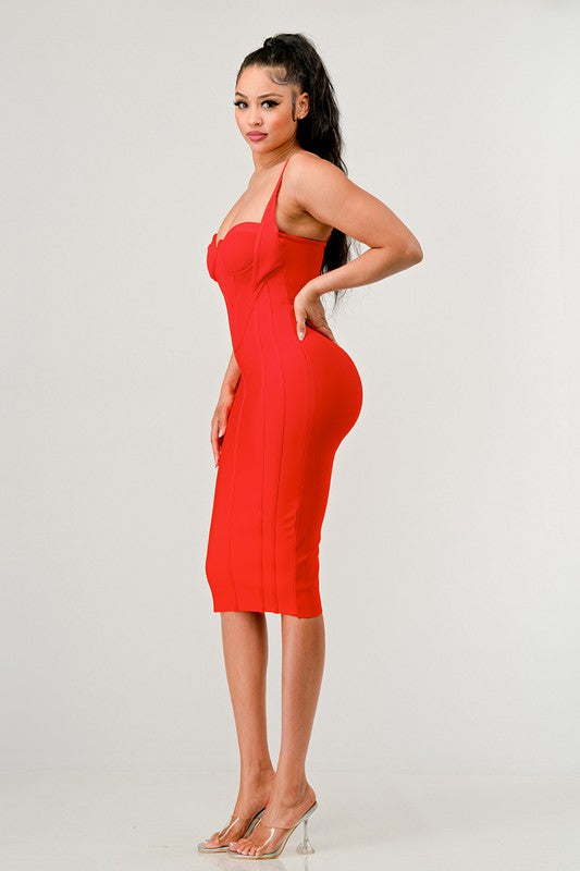Diva corset bandage mini dress
