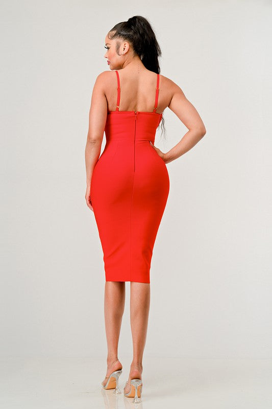 Diva corset bandage mini dress