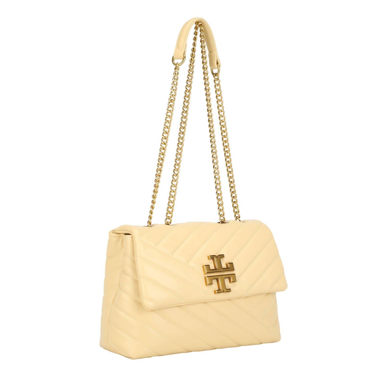 Quilted Chain Link FlapShoulder Bag