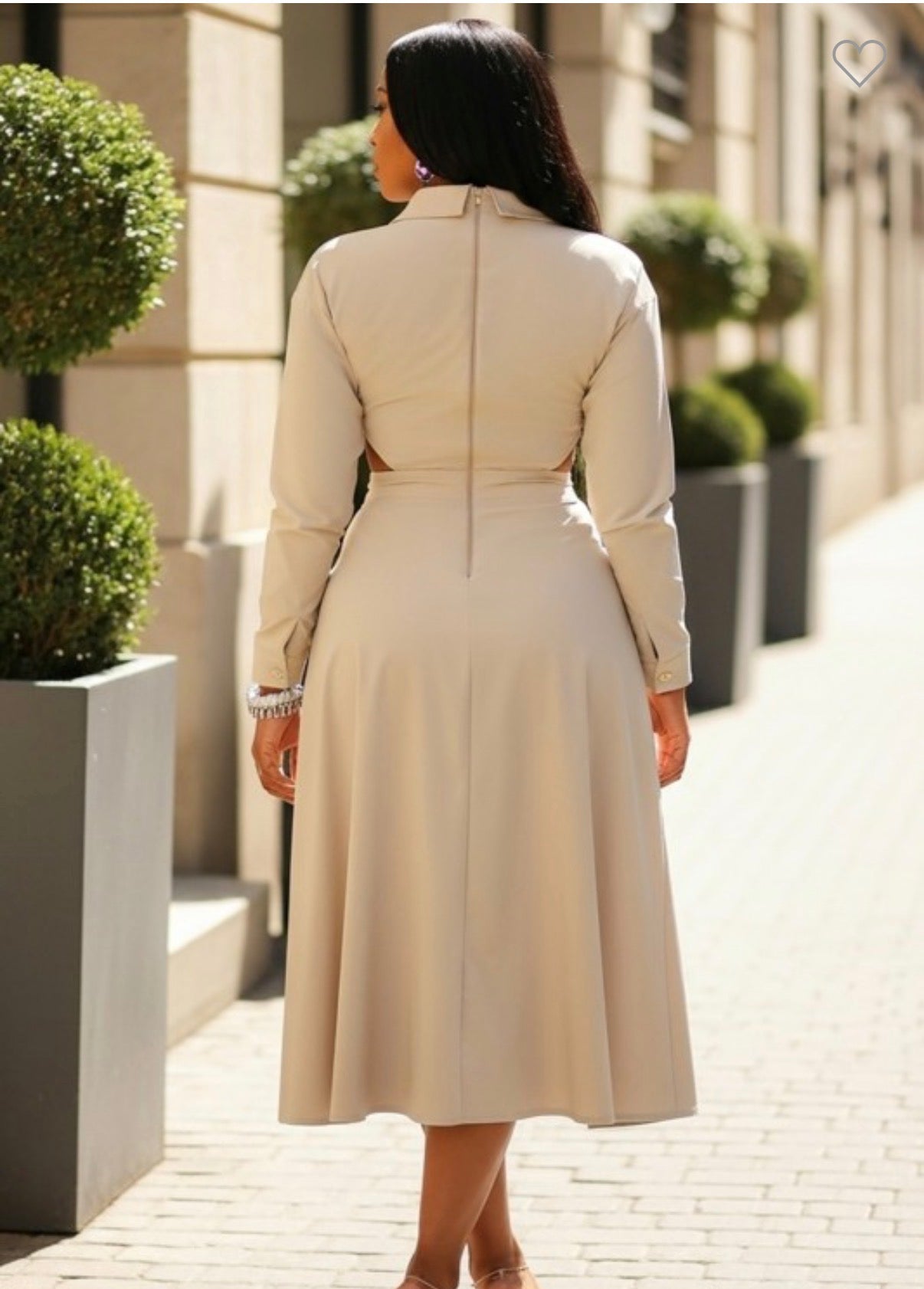 Shawn Cut-out Midi Dress