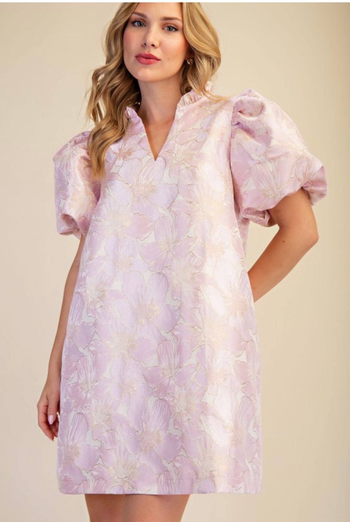 knee length dresses for ladies Glam Ruffle Spring Mini Dress – Essence and Solomon