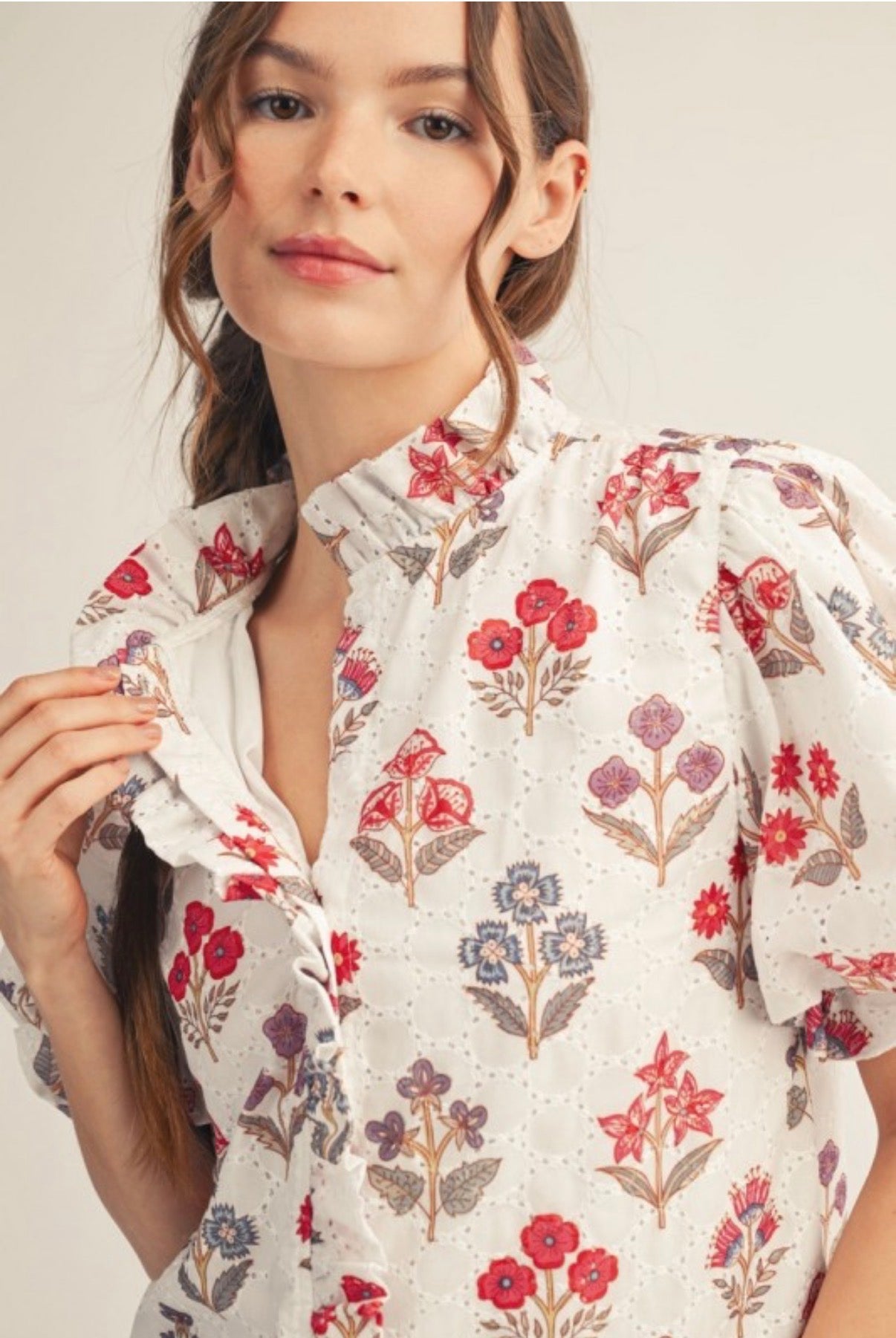 Michelle Puff Sleeve Top