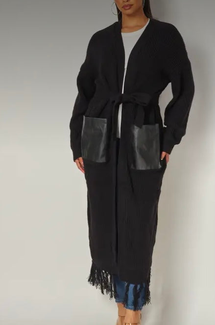 LATRICE- Full Length Cardigan