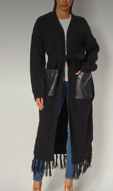 LATRICE- Full Length Cardigan