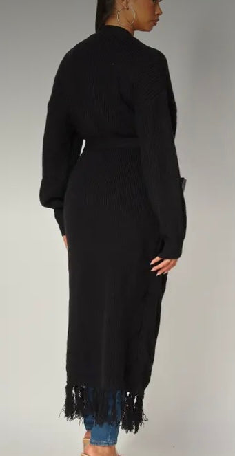 LATRICE- Full Length Cardigan