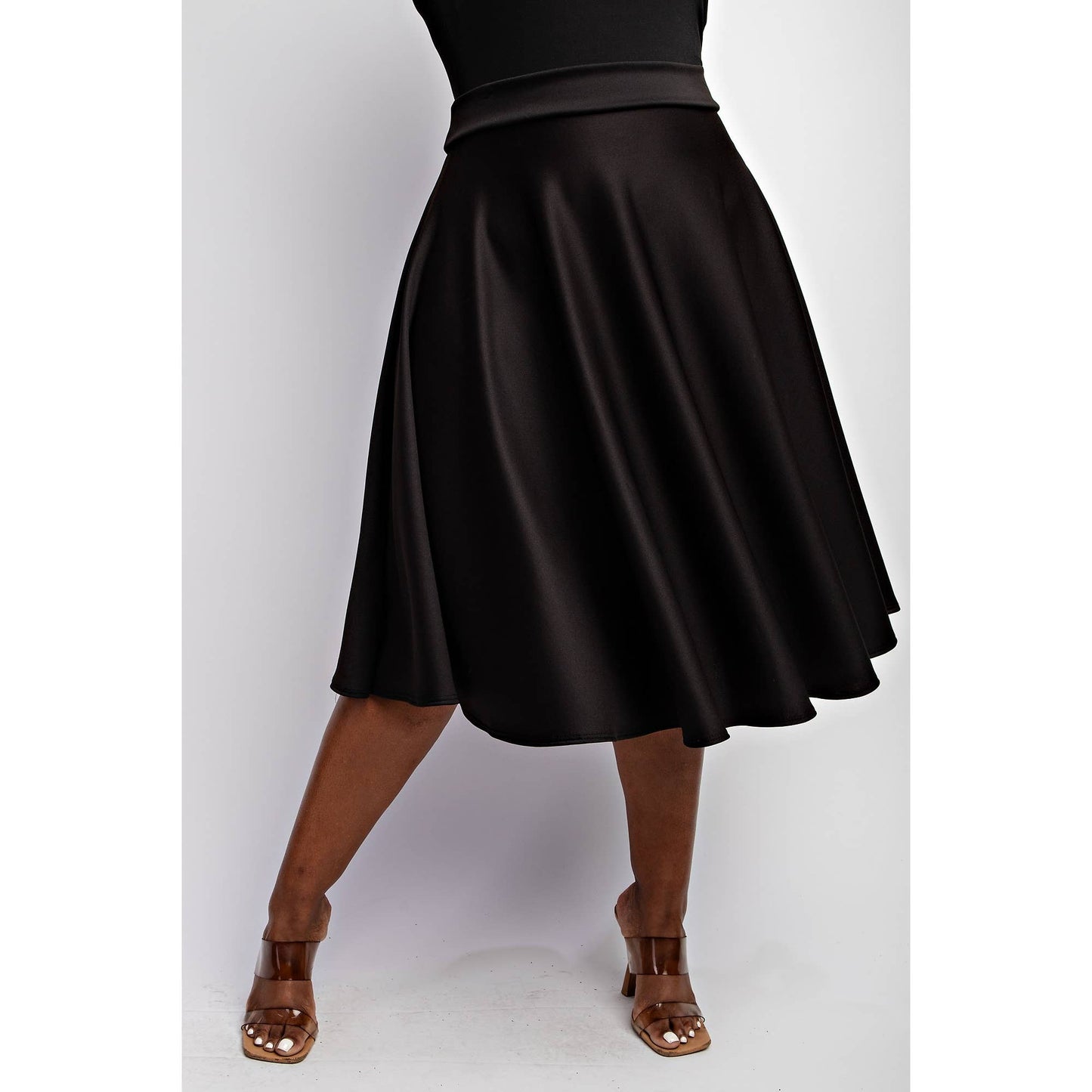 Paula Flare Skirt With Back Zipper