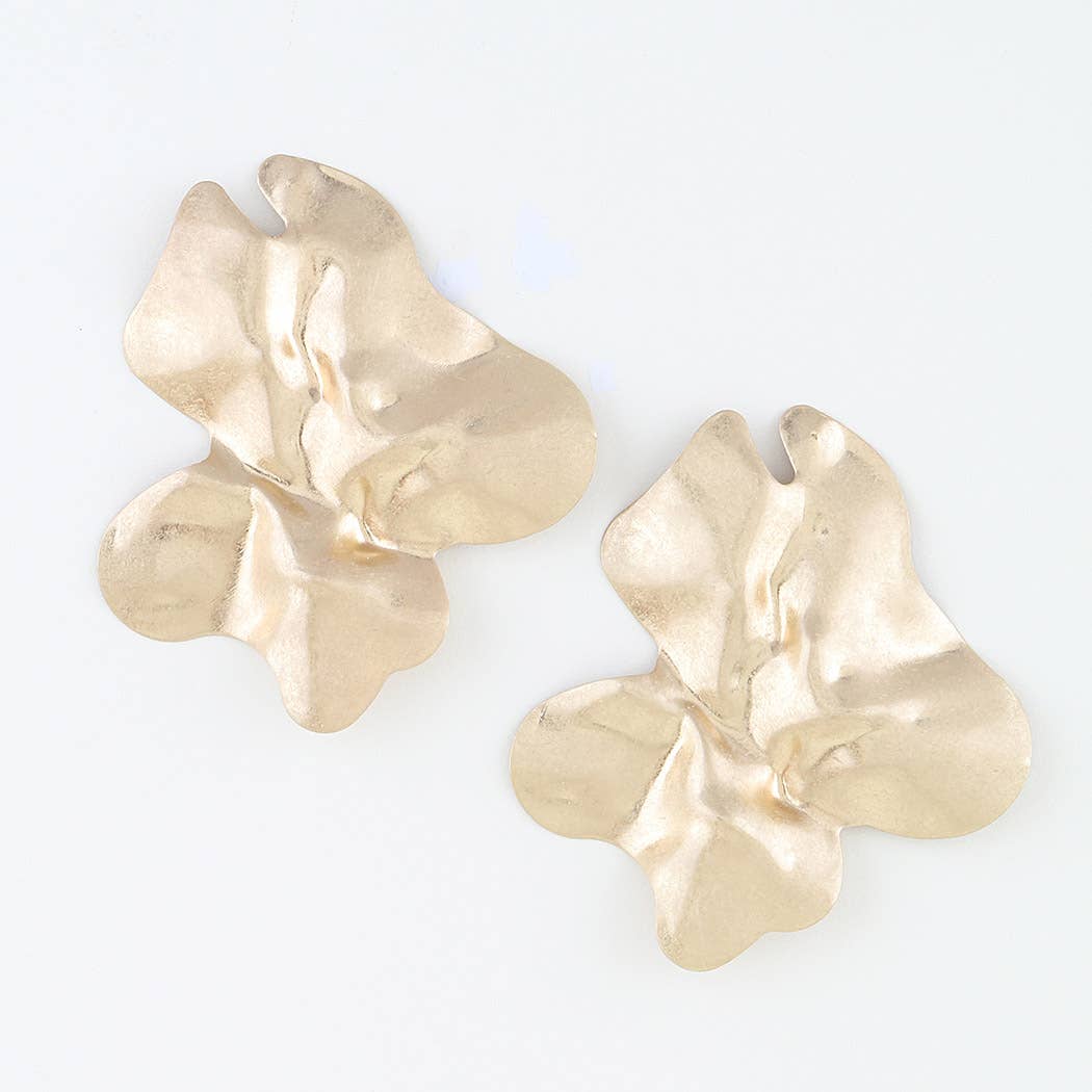 Double Matte Ripple Earrings