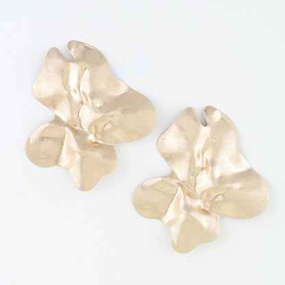 Double Matte Ripple Earrings