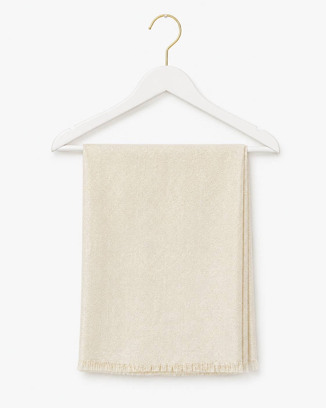 Metallic Shawl Wrap – Sparkle Fringe Oblong Evening