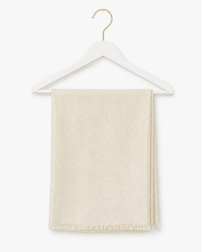 Metallic Shawl Wrap – Sparkle Fringe Oblong Evening