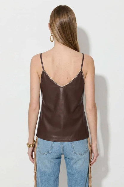 Vegan Leather Cami by Naked Zebra