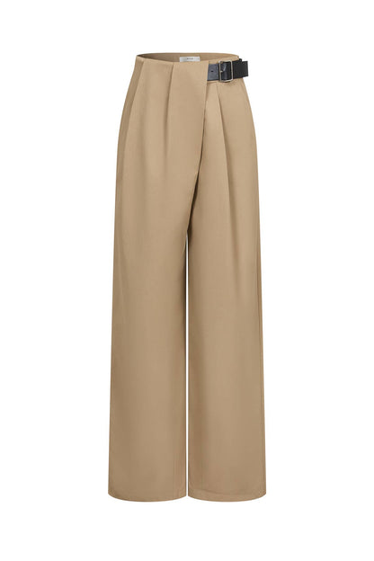 Axelle Asymmetrical Pleated Pants by Rivir