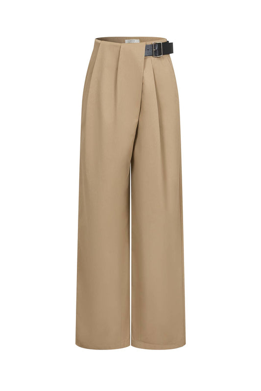 Axelle Asymmetrical Pleated Pants by Rivir