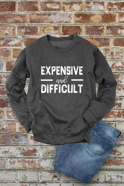 Expensive and Difficult, Unisex Crewneck Fleece Sweatshirts