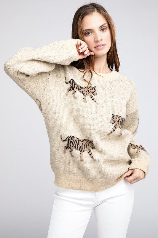 Tiger Pattern Sweater