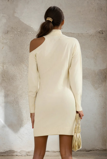 Shakira Cold shoulder Sweater Dress