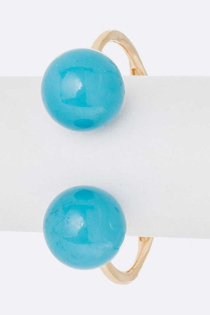 Oversize Beads Iconic Hinged Bangle