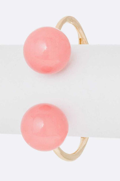 Oversize Beads Iconic Hinged Bangle