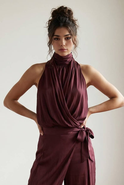 Jasmine Satin Top By Edit by Nine