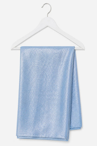 Metallic Shawl Wrap – Sparkle Fringe Oblong Evening
