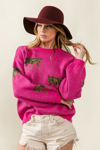 Tiger Pattern Sweater