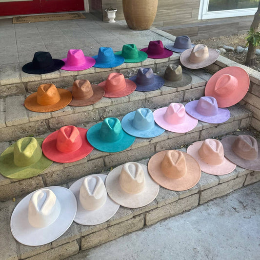 Classic Wide Brim Suede Premium  Hat