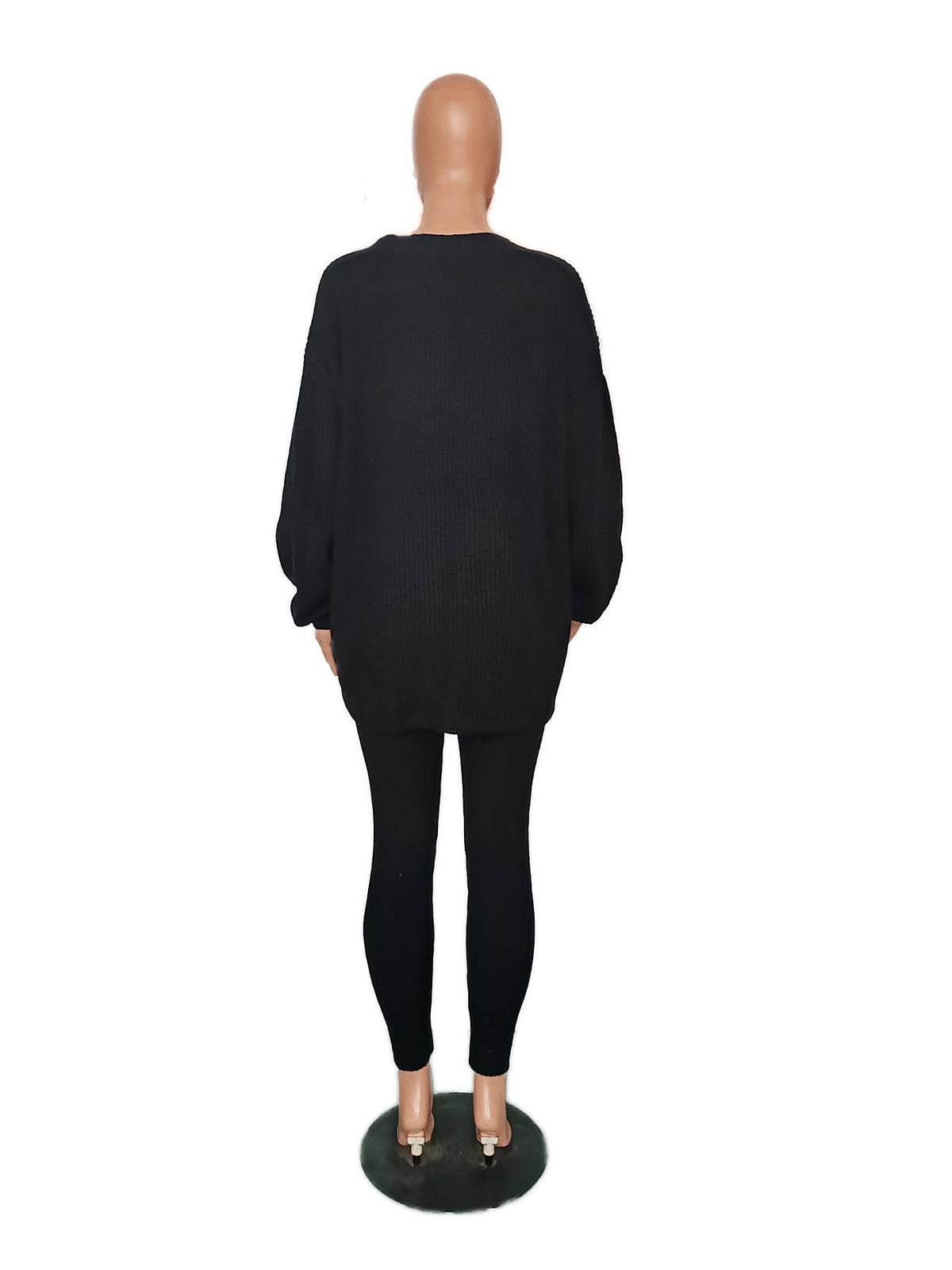 Tabitha Long-sleeved knitted sweater legging suits set 2pcs