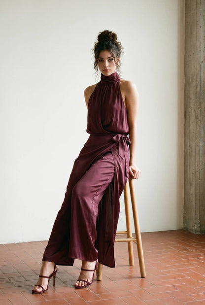 Jasmine Satin Top By Edit by Nine