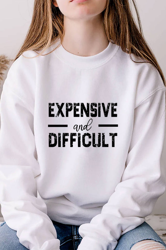 Expensive and Difficult, Unisex Crewneck Fleece Sweatshirts