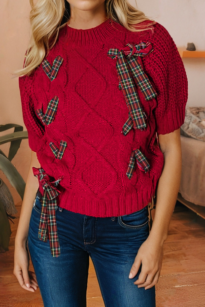 Christmas Braided  Sweater