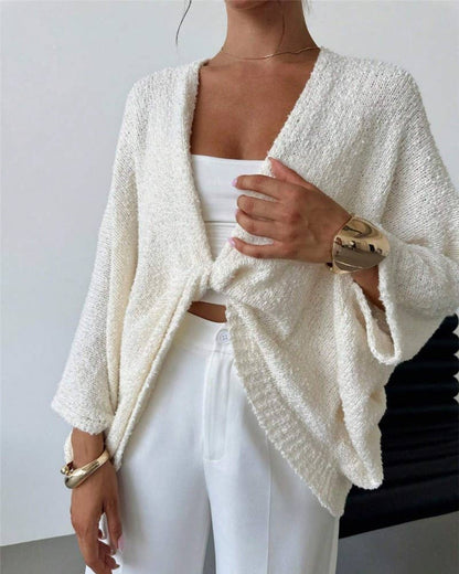 Janet Crossover V-Neck Cardigan Sweater