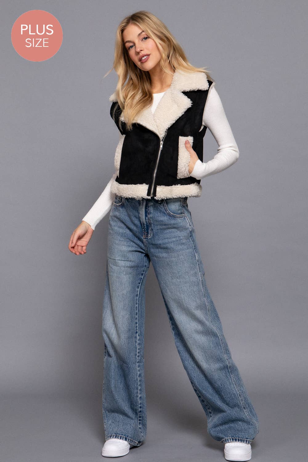 McKenzie Vegan Suede Vest by Active Basic