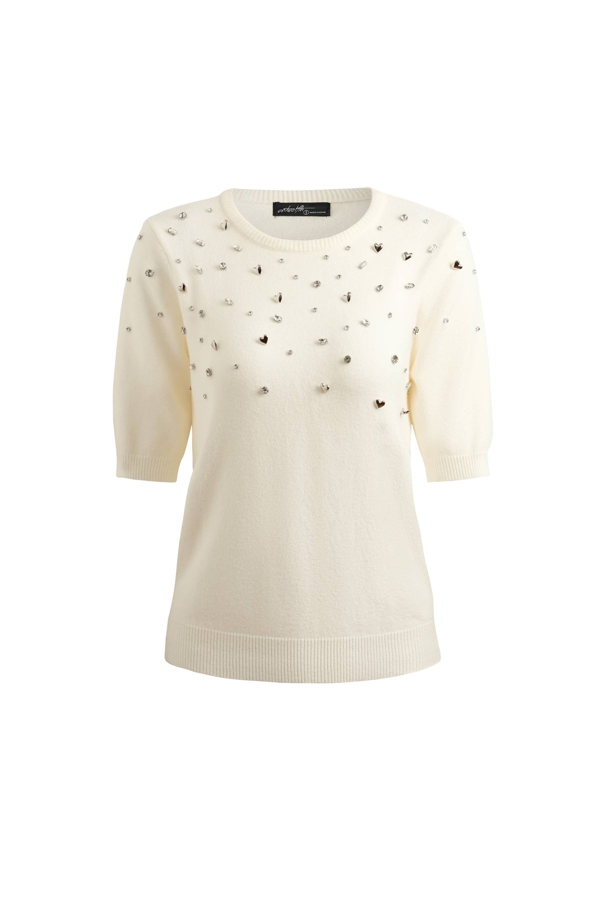 Rhinestone Sweater Top