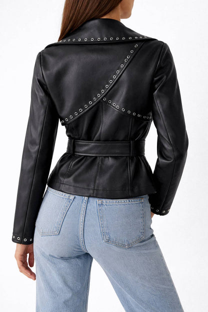 Probation Vegan Leather Wrap Jacket by Coalition