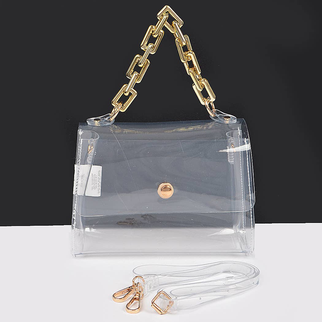 Event Ready Transparent Glam Purse