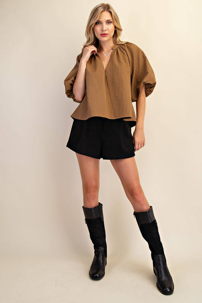 Puff-Sleeve Top