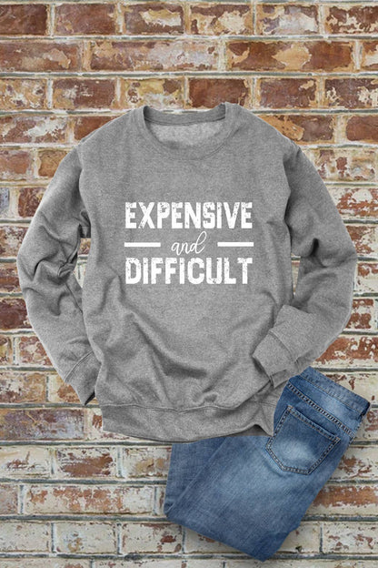 Expensive and Difficult, Unisex Crewneck Fleece Sweatshirts