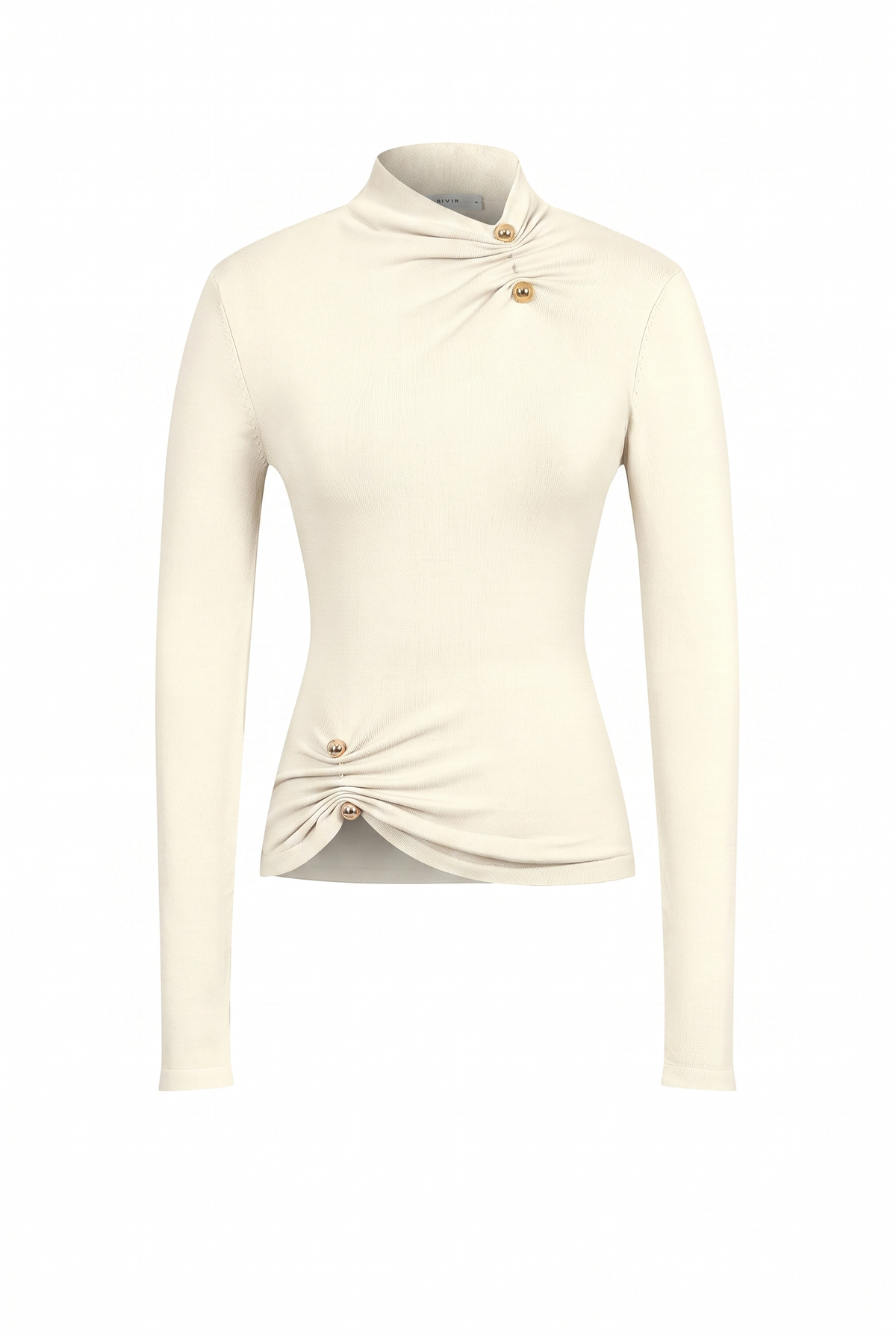 Asymmetric Gold Trim Top
