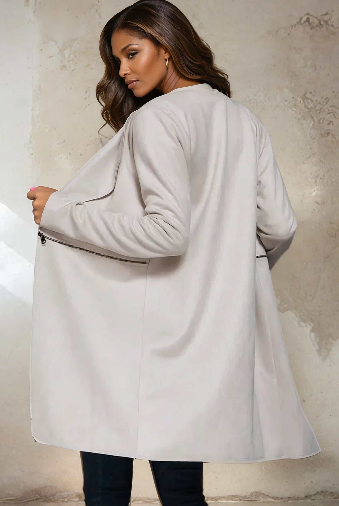Sybil Two Zipper Long Jacket