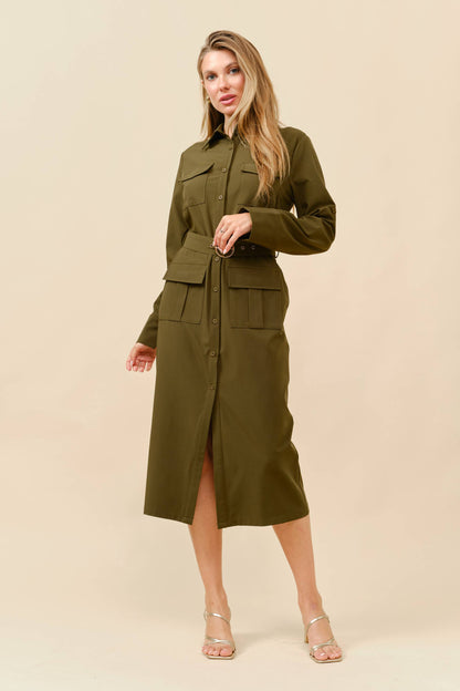 Tianna Cargo Belted Dress