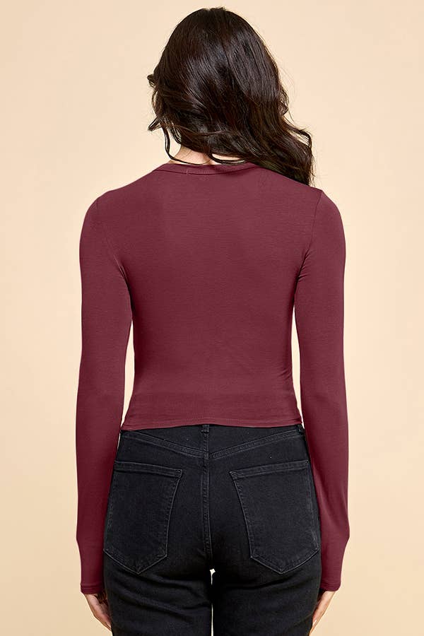 FLAWLESS ASYMMETRICAL CUT OUT FRONT TOP