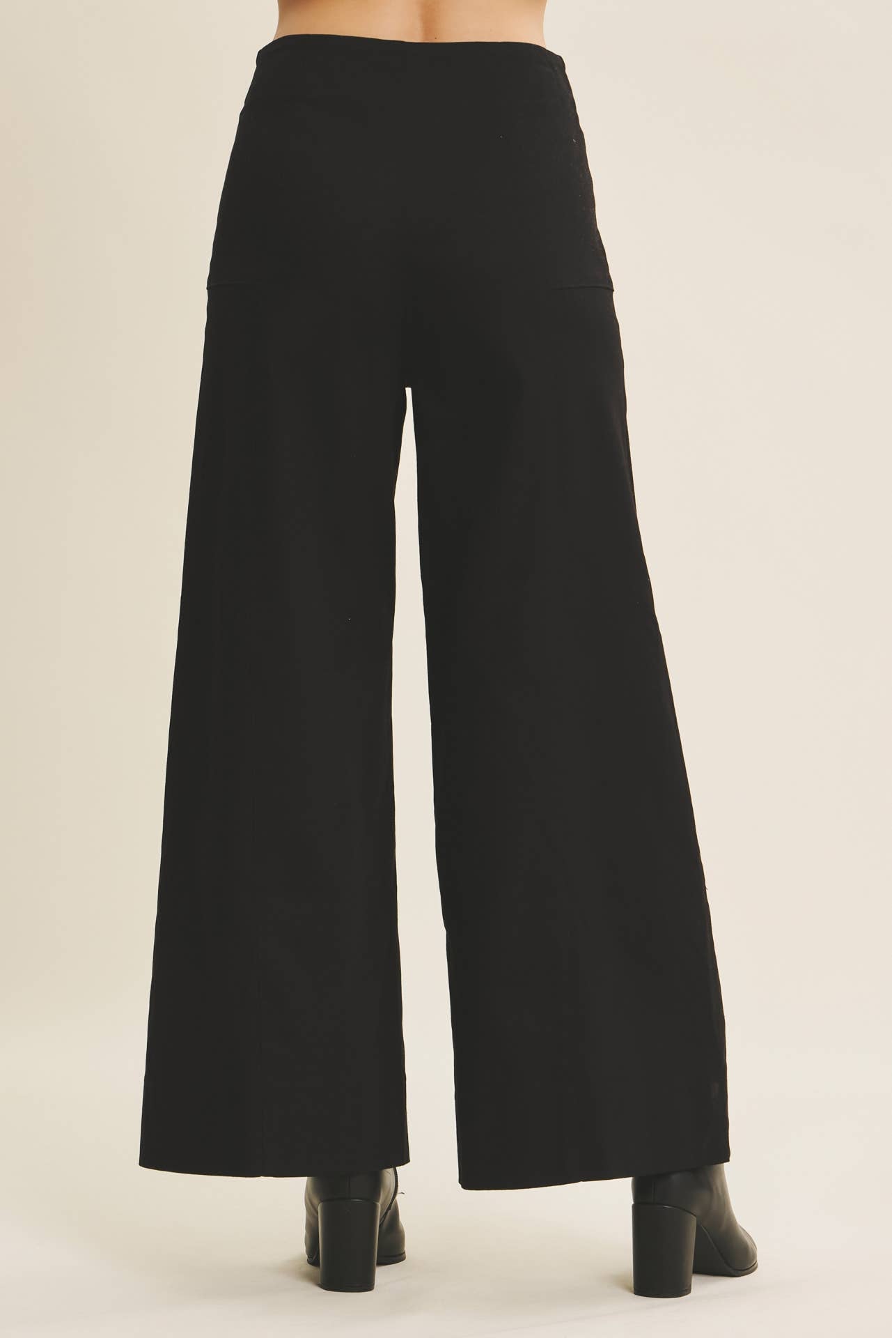 Jamesha Wide Leg Khaki Pants