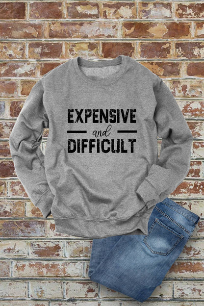 Expensive and Difficult, Unisex Crewneck Fleece Sweatshirts