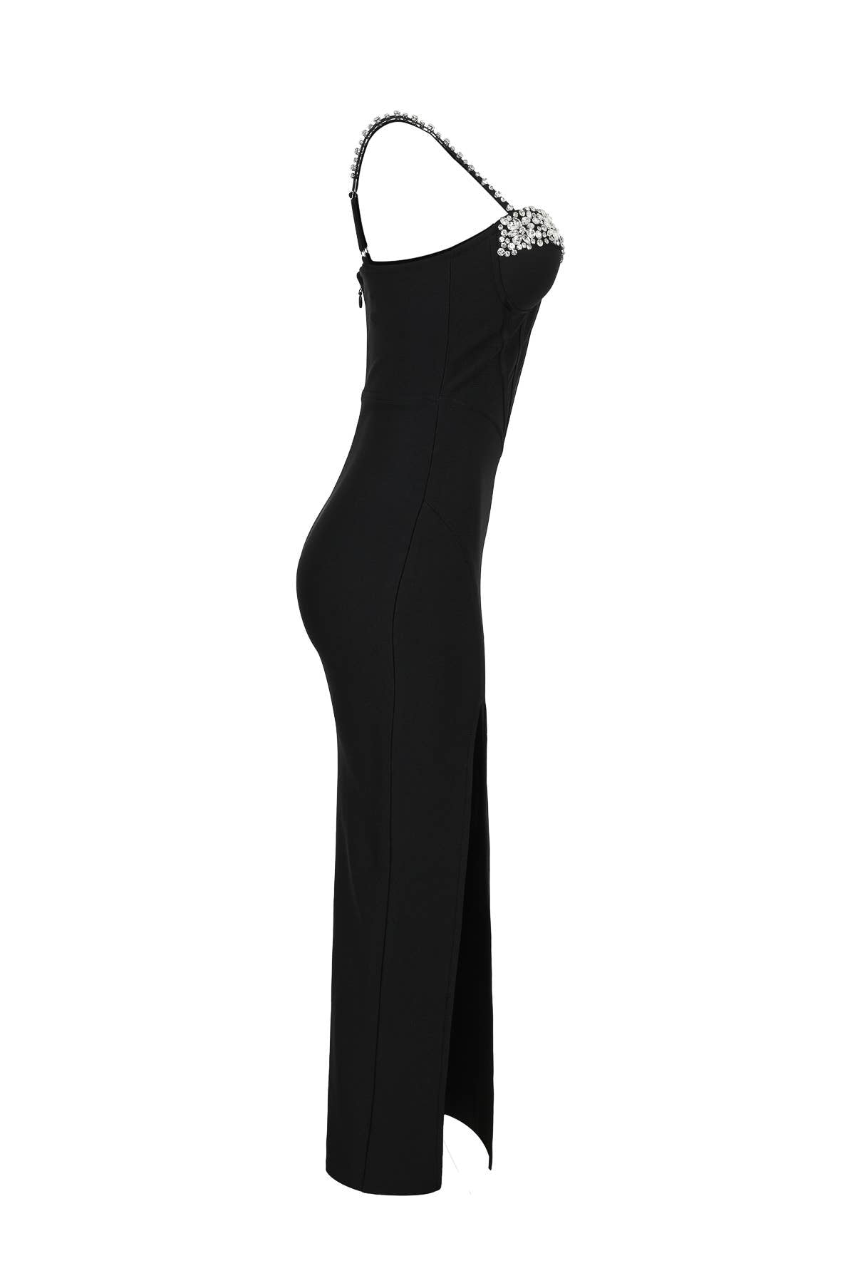 Moonlight Embellished Corset Midi Dress byRivir