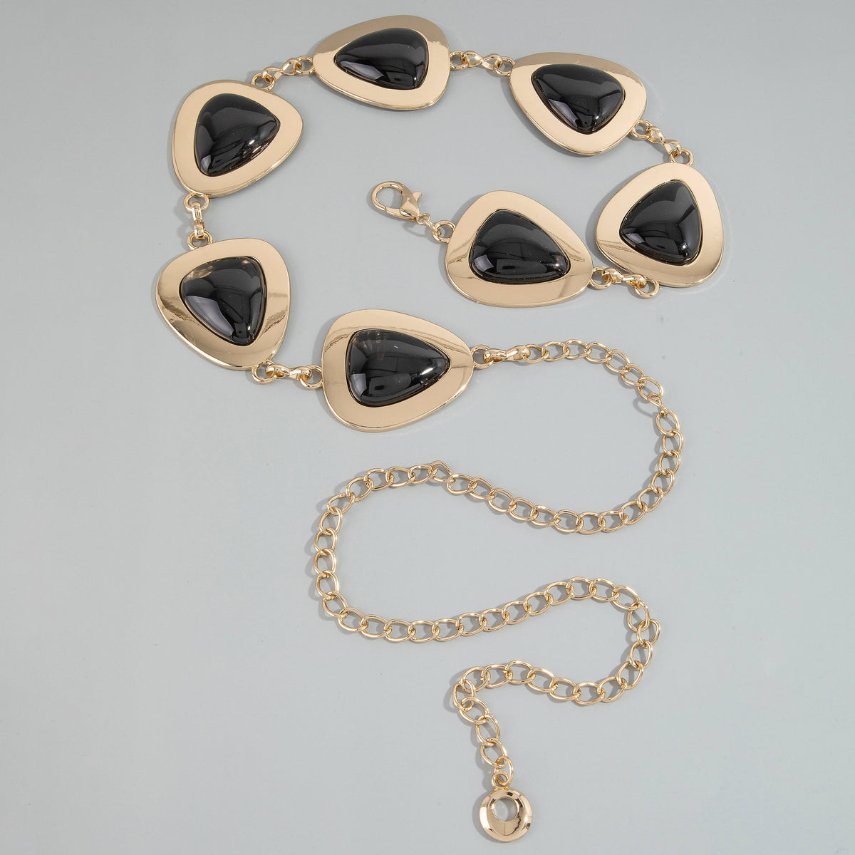 Triangle Resin Stone Link Chain Belt