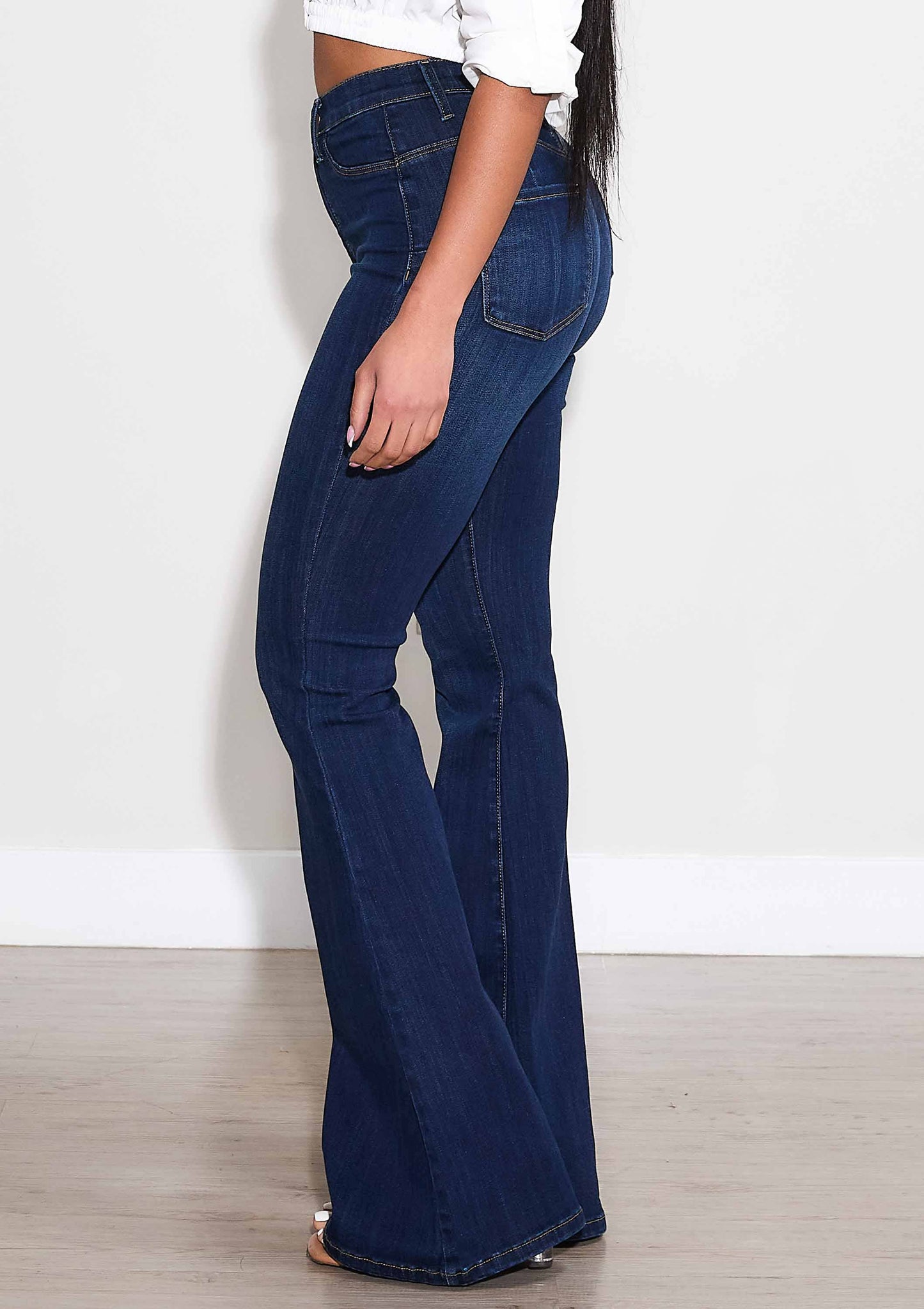 Denim Jeans  Smooth & Stretchy Flare leg pants