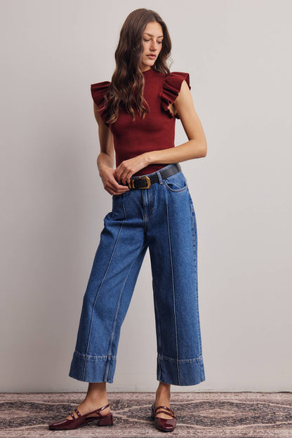 Cameo Ruffle Top By Forte