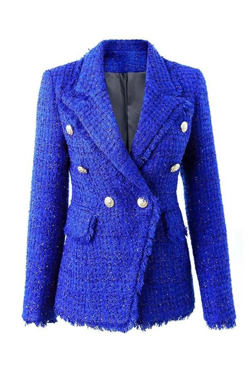 Slim Fit Tweed Blazer