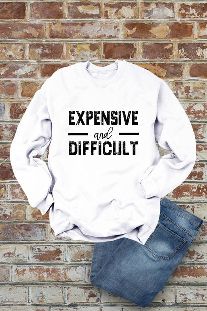 Expensive and Difficult, Unisex Crewneck Fleece Sweatshirts