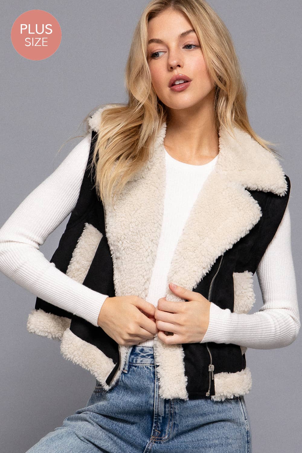 McKenzie Vegan Suede Vest by Active Basic